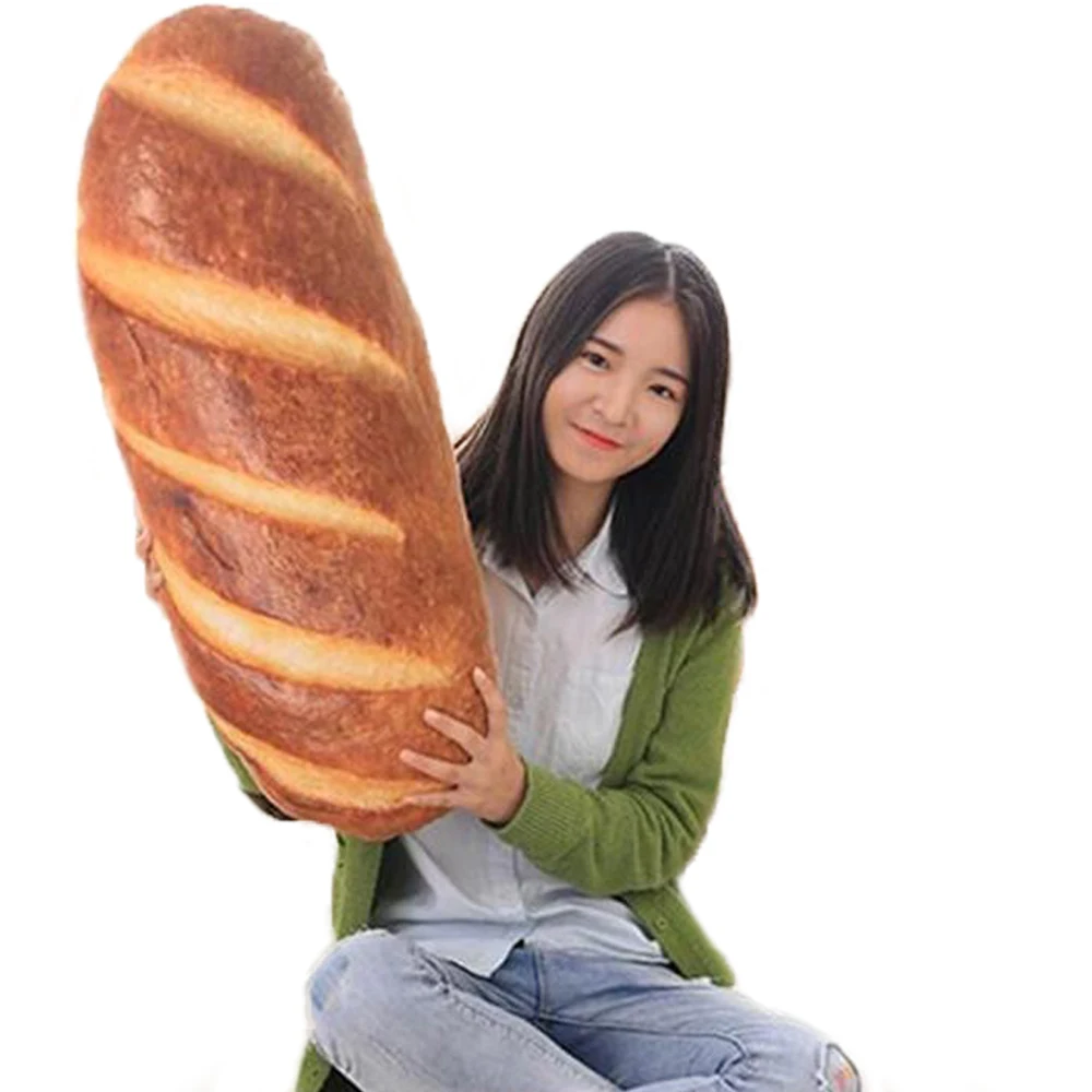 3D Plush Pillow Cushion Gift Soft Stuffed Backrest Toys Birthday Funny Simulated Snack Bread Shape For Children Home Decor Girl