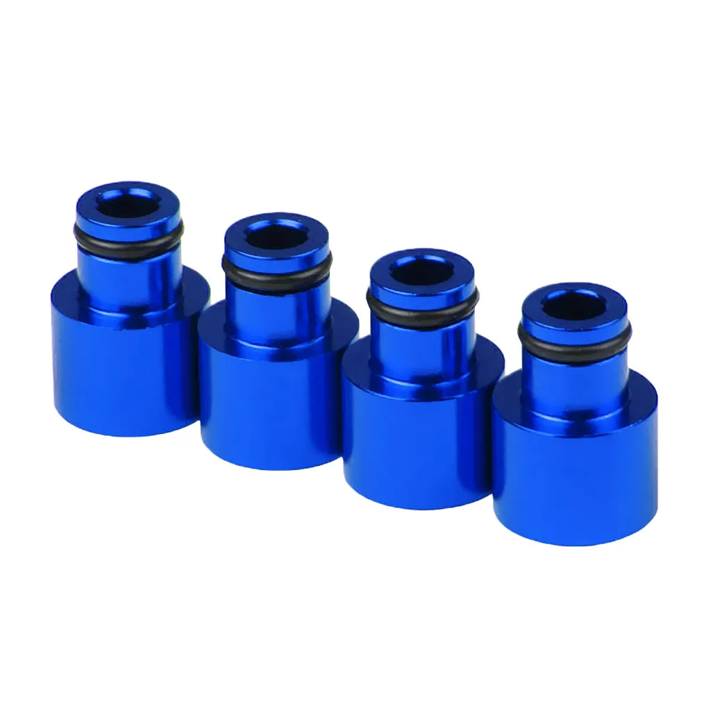 Pack of 4 Aluminum Alloy Fuel Injector Adapters for Acura B16 B18 D16Z D16Y - Цвет: Синий