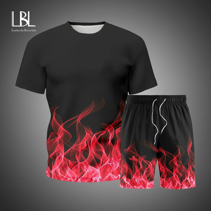 2021 Men Casual Set Fashion 2 Pieces 