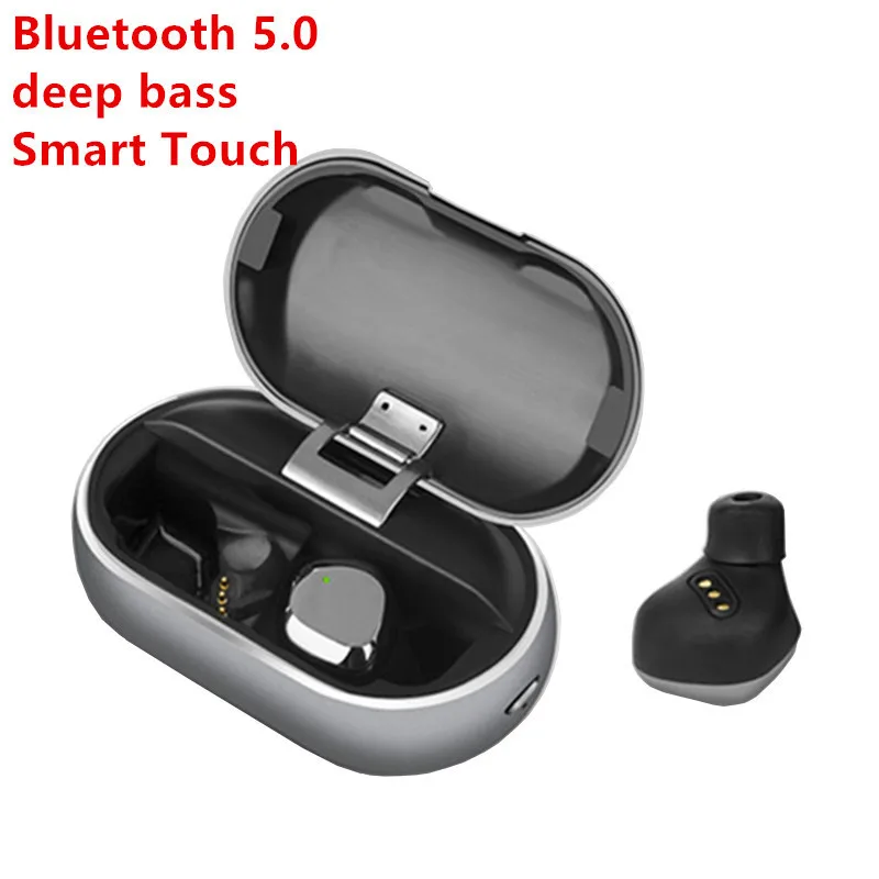 

X26 Bluetooth Earphonrs 5.0 Waterproof Headset In-Ear Plating Metal Deep Bass HiFi Noise Reduction Touch Control Headphones