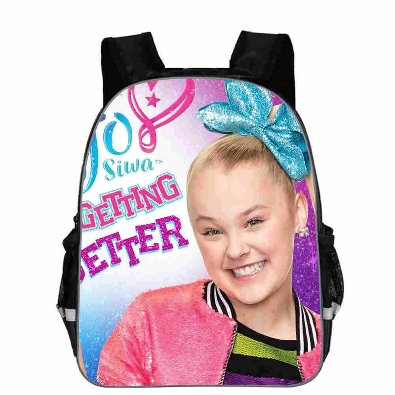JoJo Siwa рюкзак для девочек с принтом горячая распродажа 16 дюймов детские школьные сумки Подростковая сумка для книг качественные Подарки на день рождения сумки