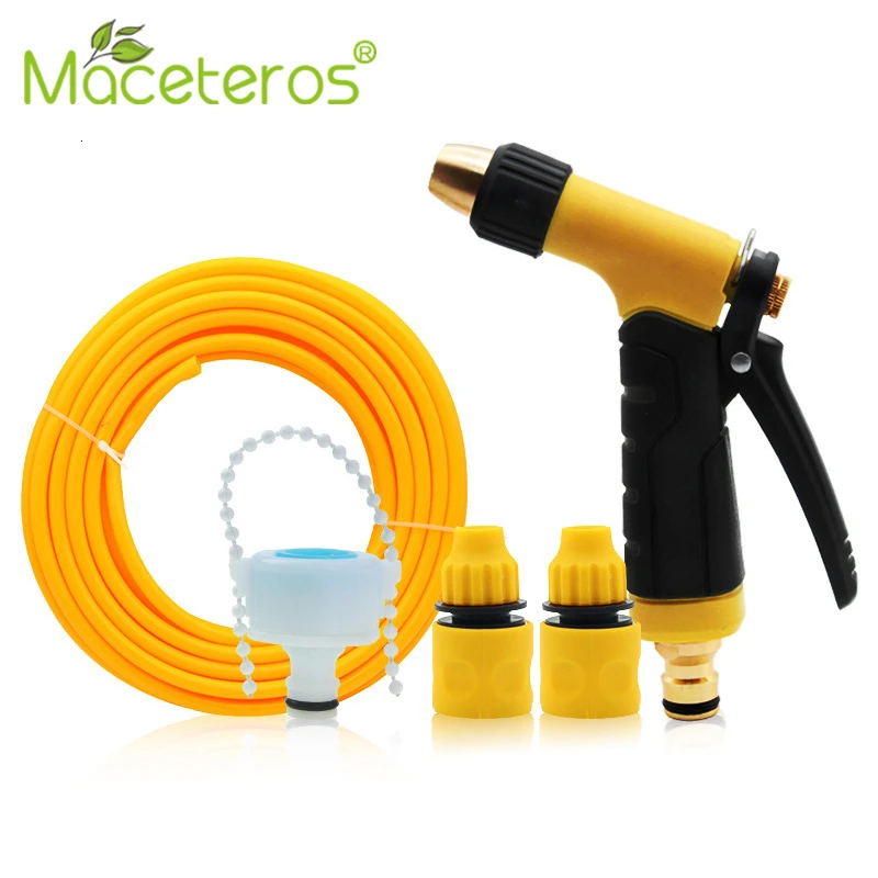 Garden Hose Nozzle Sprayer High Pressure Spray Gun 360° Rotating Adjustment For Outdoor Gardening. Courtyard Cleaning | Дом и сад