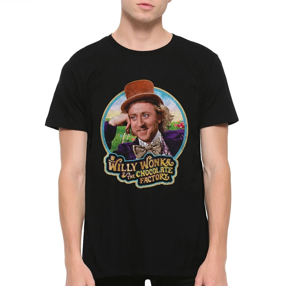 Винтажная Футболка Willy Wonka с фабрики по производству шоколадных изделий для