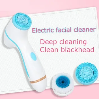 

Cleansing Spin Brush Set Face Skin Spa System Deep Cleaning Pore Remove Blackhead Machine Electric Wash Cleanser Beauty