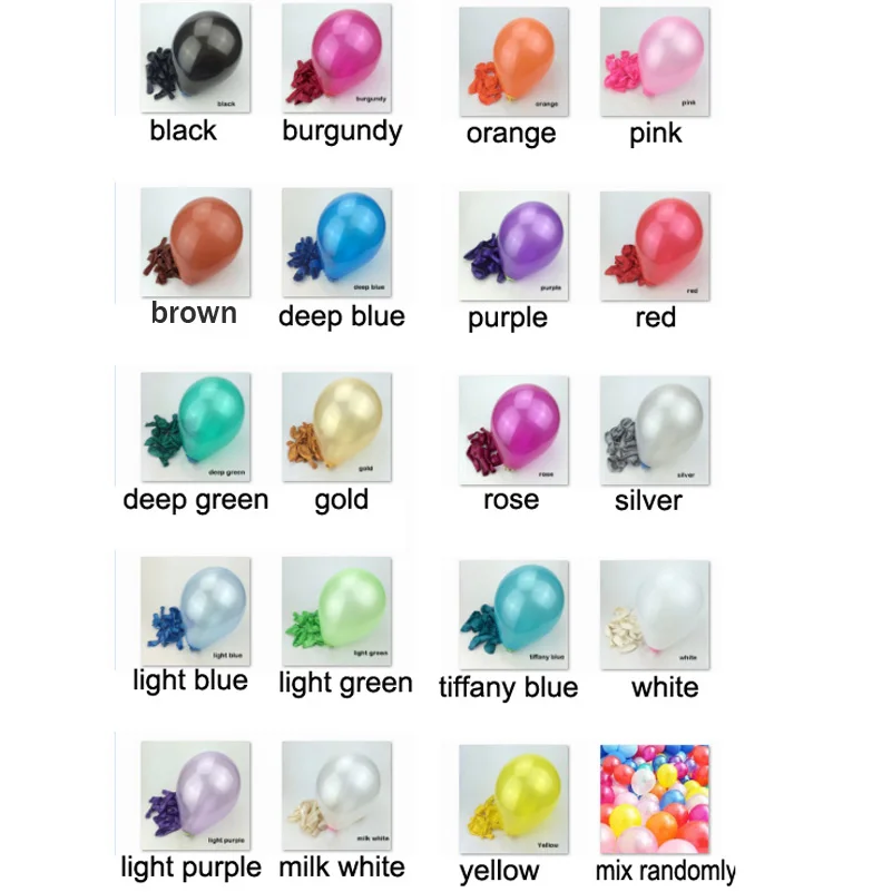 10inch latex balloons-colors-1