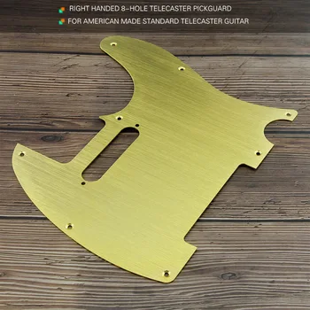 

Hot New Guitar Right Handed Tele Guitar Pickguard for Electric Guitars Aluminum Alloy Gold/silver