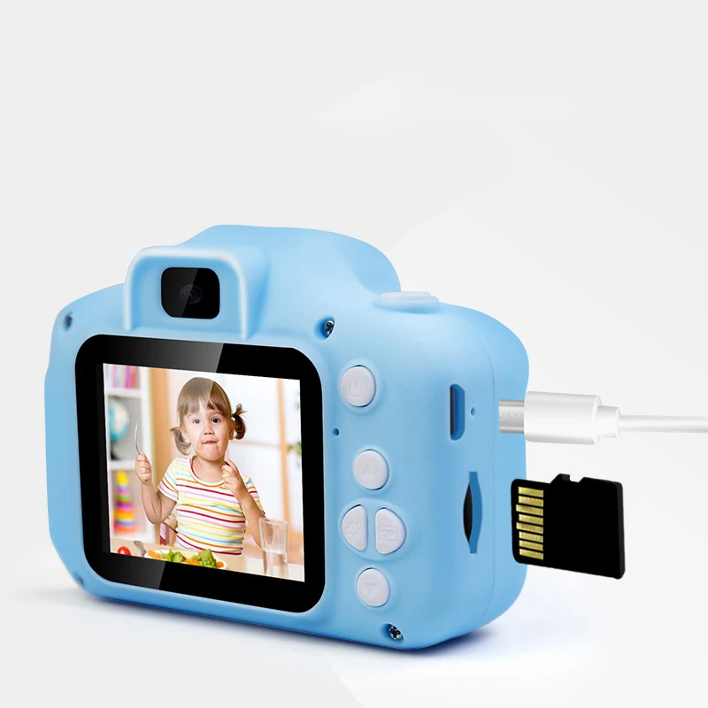 FULL-USB зарядка камера цифровой двойной объектив детская камера Мультфильм мини HD Цифровая камера игрушка мини Спорт маленькая SLR