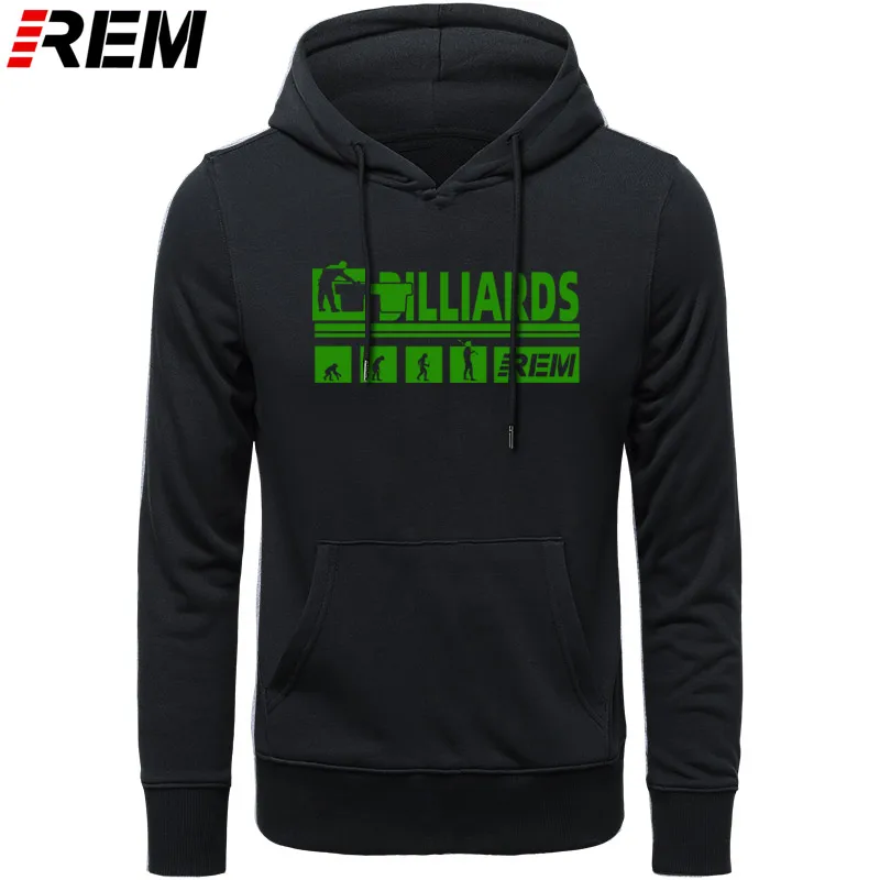 Худи REM, бренд evolution billiards, хлопковые мужские повседневные топы с длинным рукавом для мальчиков, Модные Толстовки, Толстовки - Цвет: BLACK GREEN