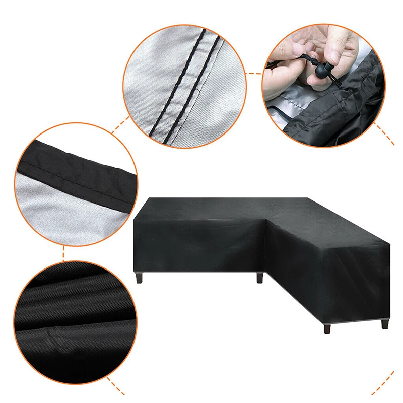 Description Picture 4 of itemWaterproof Corner Furniture Cover, L Shape, All-Purpose Covers, Garden, Patio, Outdoor, Sofa Protector, Anti-Dust