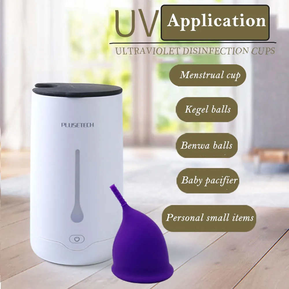 ICARE Portable Menstrual Cup Sterilizer Ultraviolet Disinfection UV Light Physical Antibacterial Cleaner for Beauty Use|Товары для