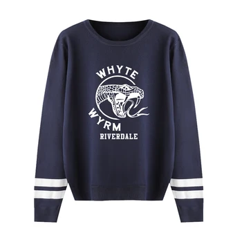 

Riverdale Hip Hop O-Neck Autumn Sweaters Suitable Spring Pullovers Fashion Men Women Sweaters Male Female navy blue Casual Tops