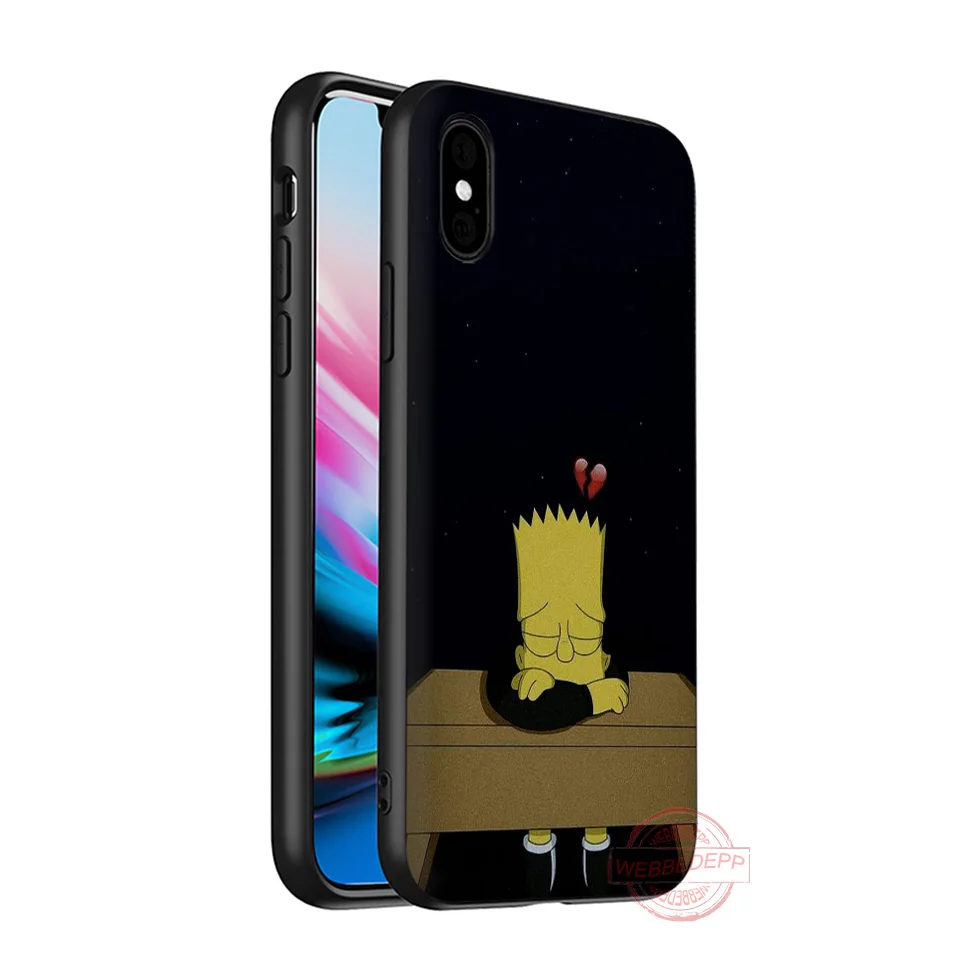 9 WEBBEDEPP Симпсон Мягкий силиконовый чехол для телефона iPhone 5 6 7 8 Plus X XS XR XS Max.11 11peo 11proMax - Цвет: 9