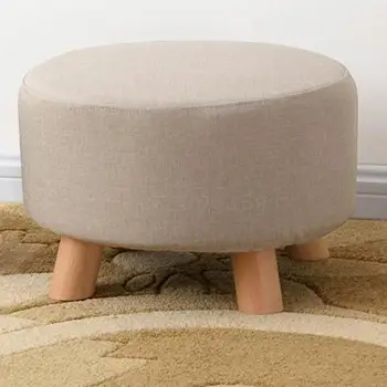 

Solid Wood Shoe Bench, Shoe Bench, Cloth Art Sofa Bench, Round Bench, Home Creative Bench, Tea Table Bench And Small