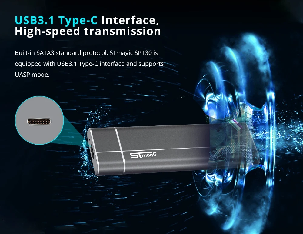 512g 1tb usb3.1 tipo de disco de