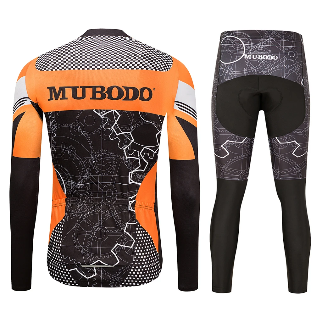 Дышащий Pro длинный рукав Велоспорт Джерси Дорога/Mtb Одежда велосипедная одежда Ropa Maillot велосипедная одежда комплект