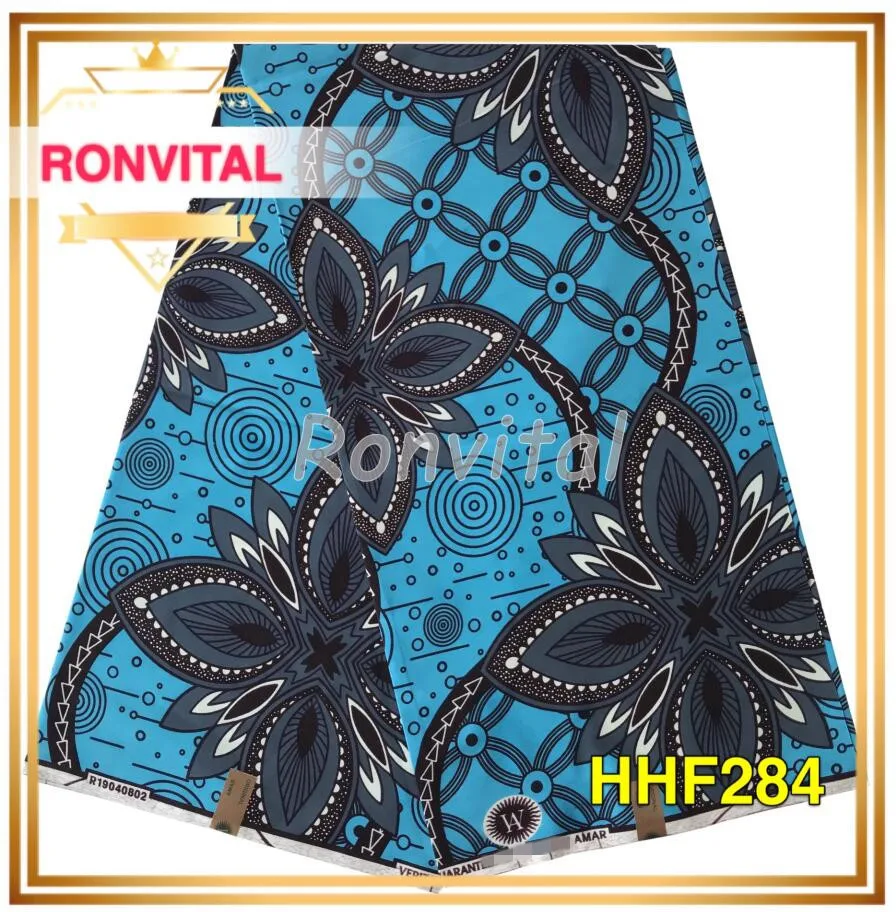 Женское платье DIY африканская печатная ткань ronvital восковая ткань высокого качества хлопок Материал DIY ткани 6 ярдов/партия