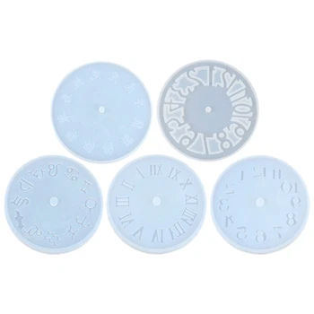 

DIY Transparent Clock Silicone Resin Liquid Mold DIY Jewelry Making Tools Handcraft Pendant Casting Bead Crystal Mold