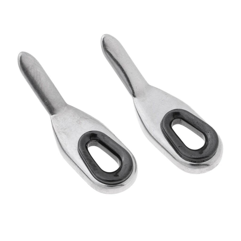 2pcs Stainless Steel Ceramics Bait Casting Rod Guides, Fishing Rod Guides Tips Eye Ring Set for Rod Building Repair