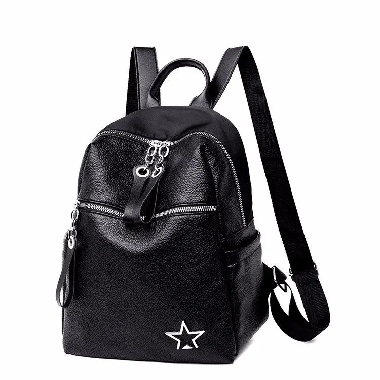 Стильный рюкзак в японском и Южно-Корейском стиле, нейлоновый водонепроницаемый рюкзак со звездами, повседневная спортивная женская сумка 8736