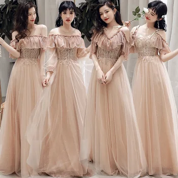 

Exquisite Summer Sequins Evening Party Gown Cheongsam Elegant Short Sleeve Mesh Dress Qipao Bridal Wedding Dress Vestidos