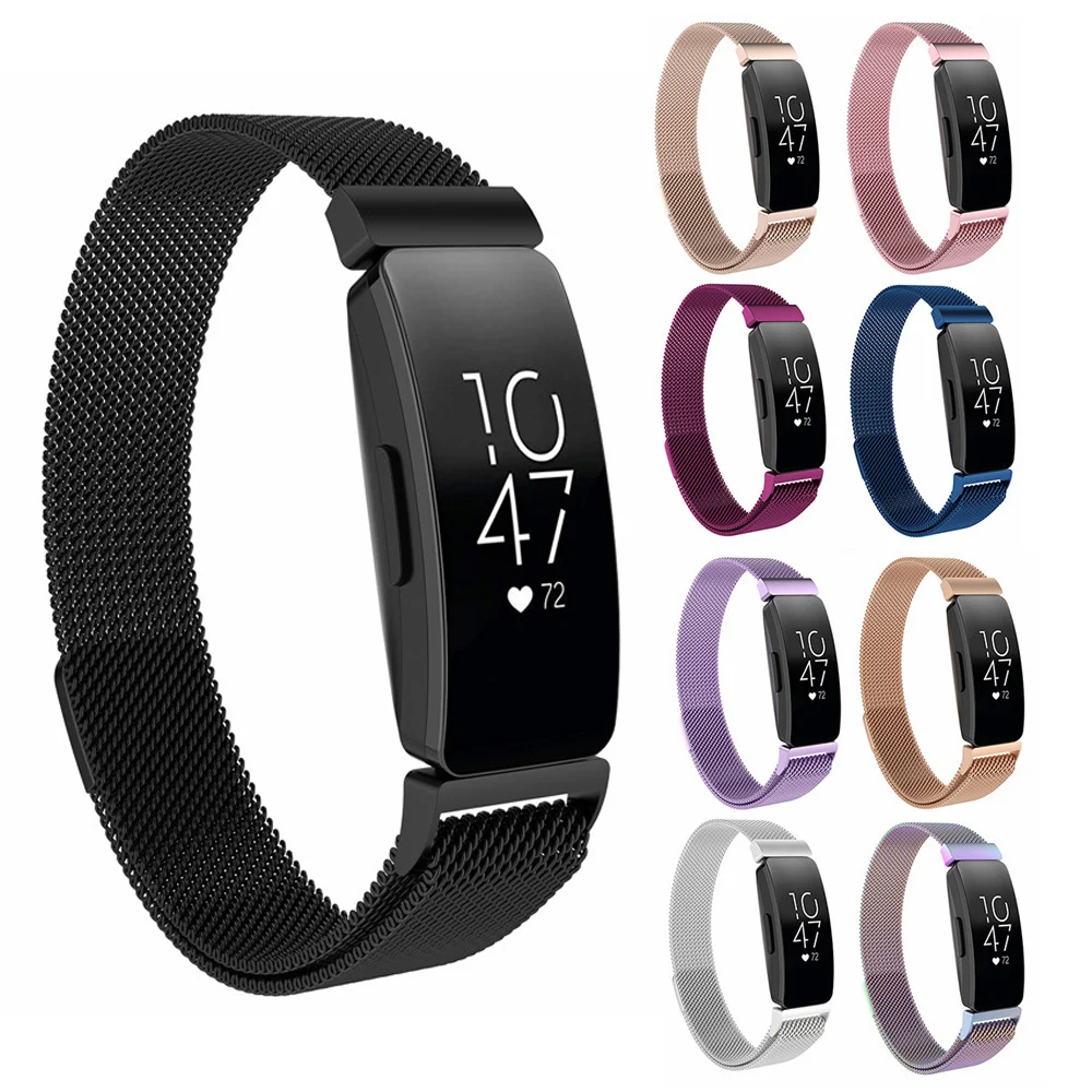 For Fitbit Inspire HR / ace2 Band Replacement Milanese Loop Magnetic Stainless Steel Strap Bracelet Betl for Fitbit Inspire