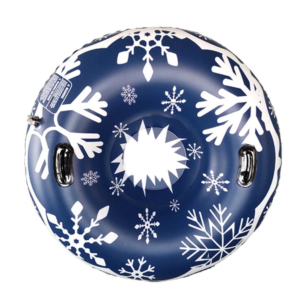 Новые снежные трубы для зимних развлечений надувные 47 дюймов сверхмощные снежные сани лыжные принадлежности S66 - Цвет: Синий