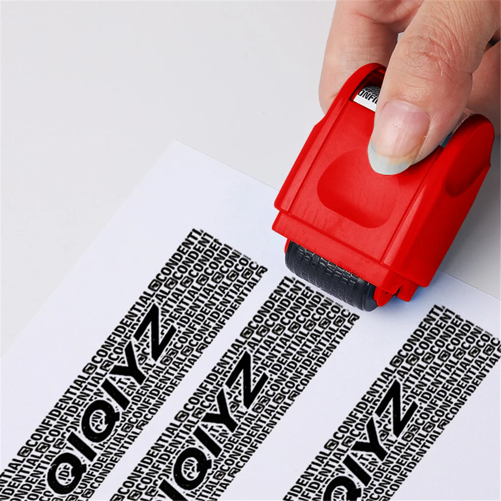 Roller stamp data security protection theft prevention id identity guard rh3