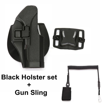 

Military Airsoft Belt Holster Tactical Glock Pistol Holster Hunting Shooting Gun Waist Belt Holsters for GLOCK 17 19 22 23 31 32