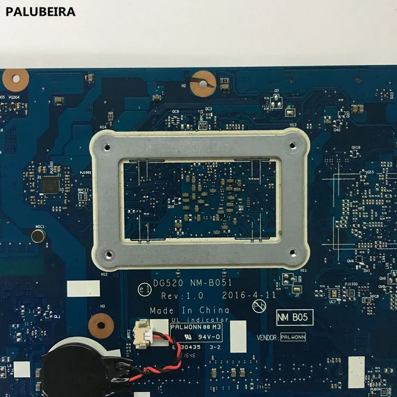 PALUBEIRA основная плата для lenovo Ideapad 110-15ACL Материнская плата ноутбука DG520 NM-B051 с процессором A8-7410 DDR3 полностью протестирована