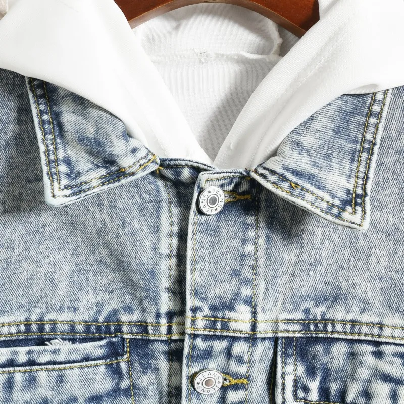 Cheap Young New Man Hip Hop Jackets Denim Loose Patchwork Men High Street Casual Coats Male Club Amazing Quality Chaqueta Hombre