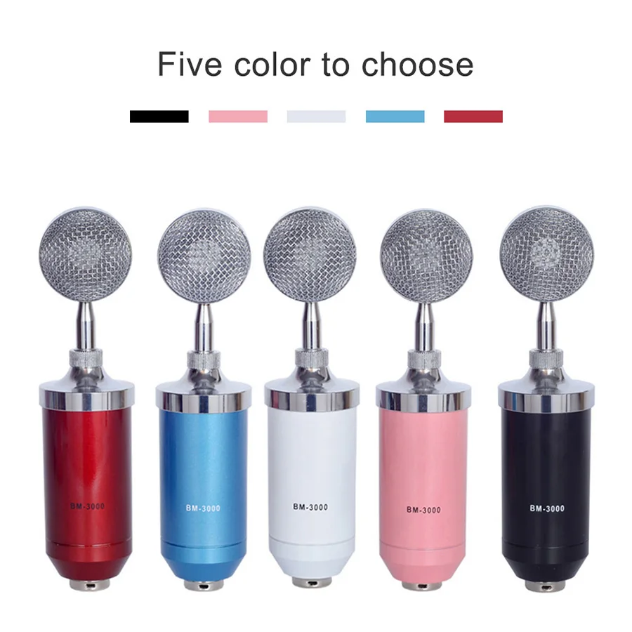 MAMEN Microphone Condenser Sound Recording Microphone With Shock Mount For Radio Braodcasting Singing Recording KTV Karaoke Mic