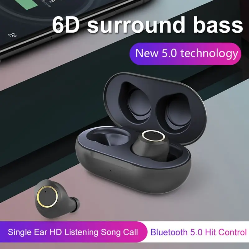 McGeSin мини наушники Bluetooth V5.0 беспроводные музыкальные вкладыши спортивные с