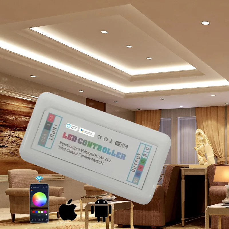 Magic Home 5 канала подсветка умного Wi-Fi контроллер полосы RGB+ ССТ/RGBW/RGBWW RGB мобильной телефонной системы работы с Алекс и Google Home