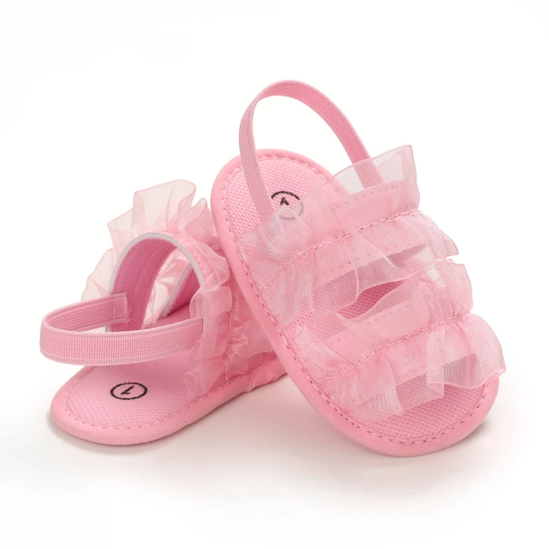 Elegant Pink Newborn Baby Shoes – Breathable, Non-Slip First Walkers