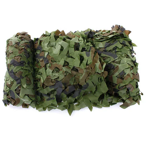 

7m x 1.5m Woodland Camouflage Net Shooting Hide Army Net Hunting Camo Netting