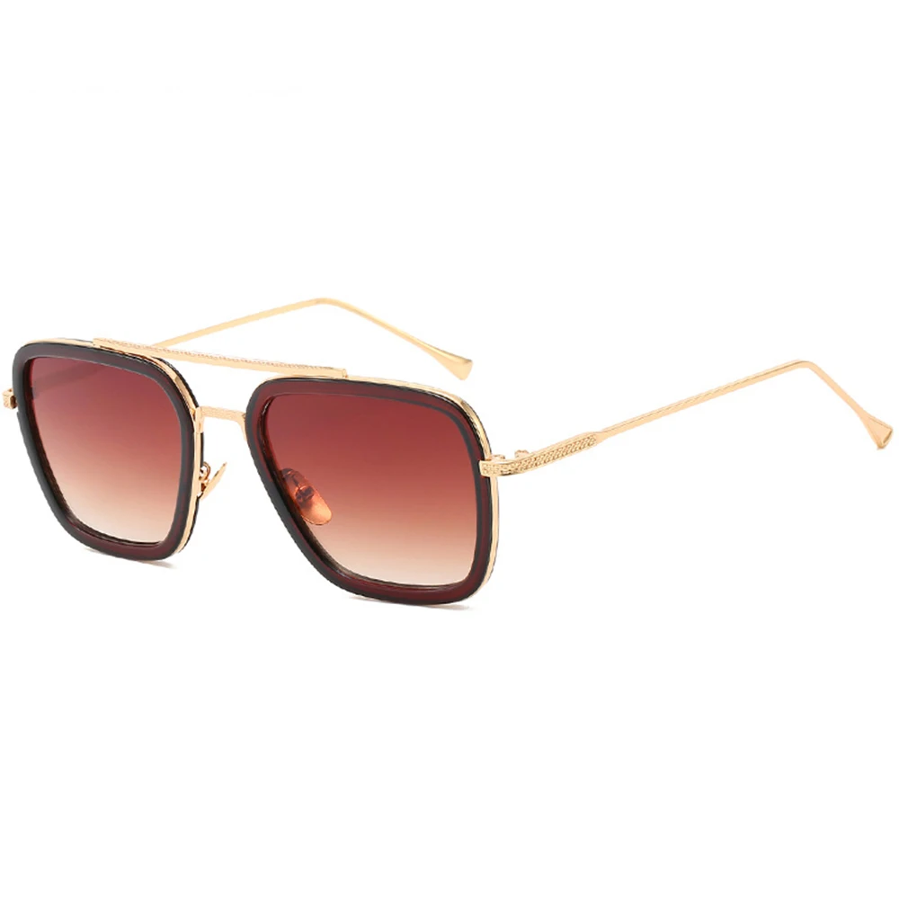 1 PC Mirror Sunglasses For Men Women Metal Design Glasses Square Punk Car Driving Sun Glasses Fashion Classic Driver Accessories