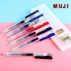 MUJIs Moma – stylo à bille pour Gel, 0.5mm, 10/5 pièces, encre japonaise, noir/bleu/rouge/bleu profond, stylo à bille + boîte 