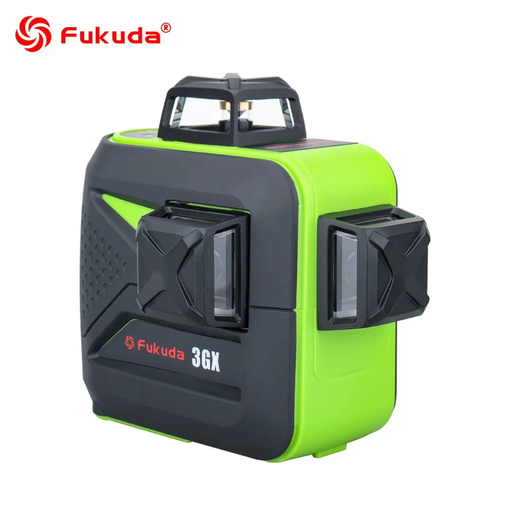Лазерный уровень Fukuda 360 12/16 линий 3D/4D ротационный зеленый луч самонивелирующийся