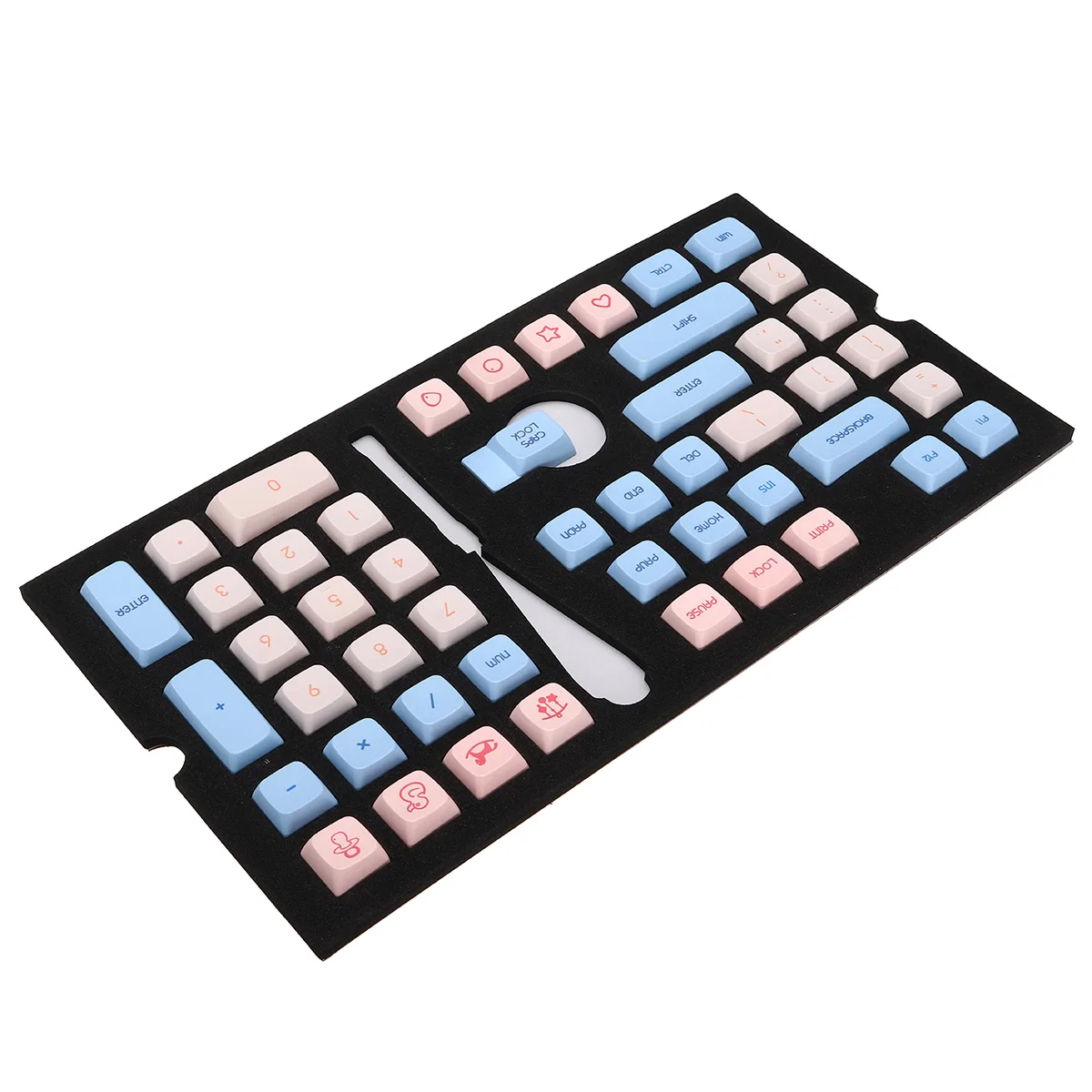 Детская тема 104-key Keycaps PBT Материал термосублимационный процесс Keycap для Minila67 GH60/64/68 660m 980m
