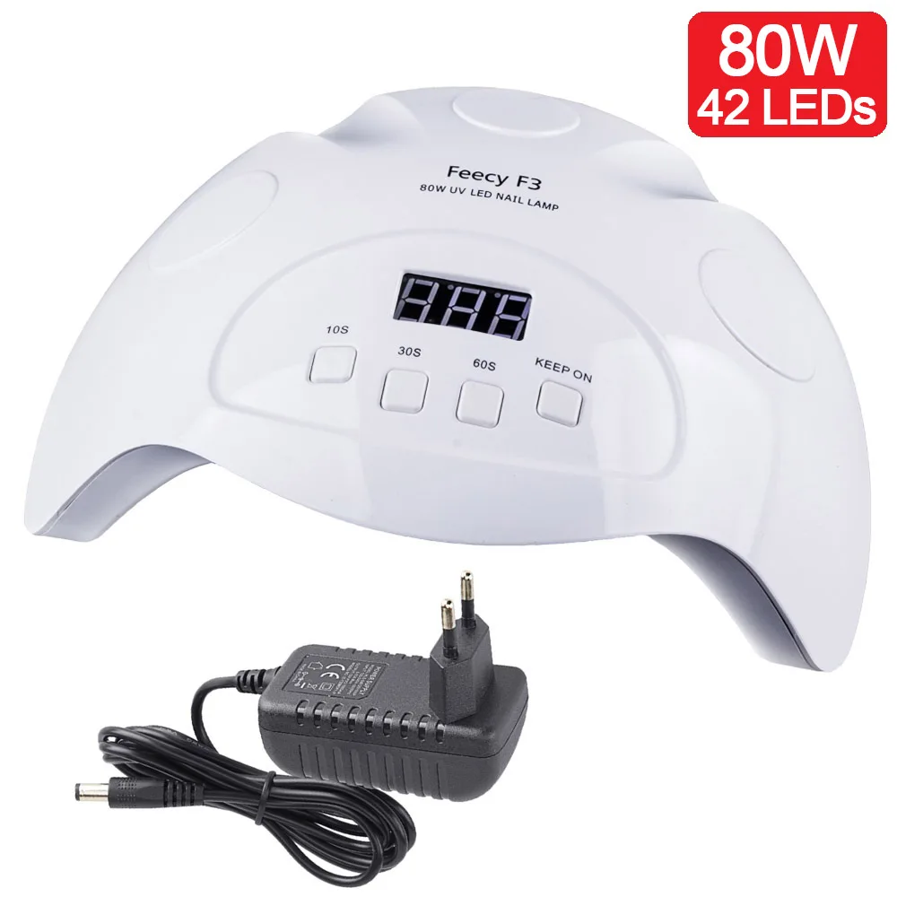 F3 Pro 80W EU 80 Вт/48 Вт Профессиональная УФ лампа для маникюра Sunone светодиодный светильник для ногтей сушилка для гель-лака сушка ногтей лампа для всех гелей лак 10 s/30 s/60 s/99 - Цвет: F3 Pro 80W EU
