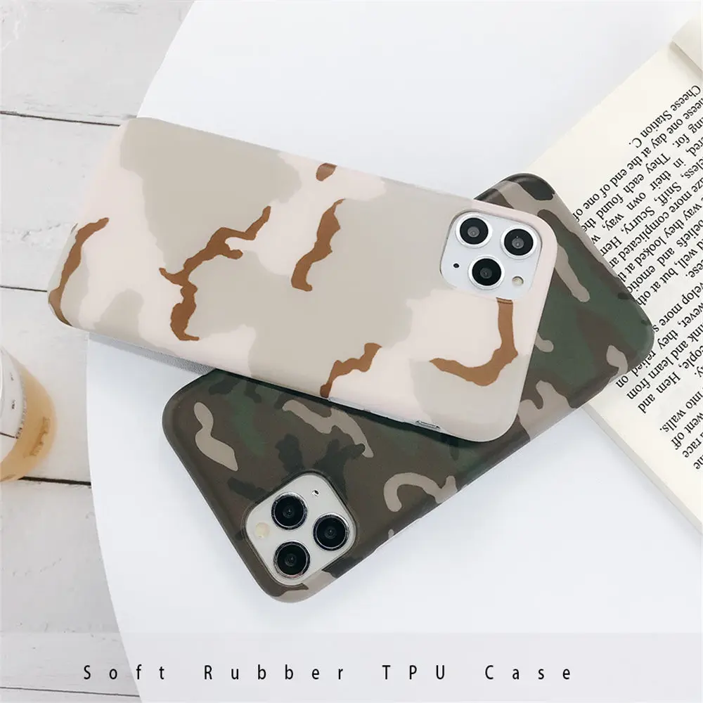Lovebay камуфляжный чехол для телефона iPhone 7 8 6 6S Plus 11 Pro X XR XS Max армейский зеленый Модный Камуфляжный мягкий IMD силиконовый чехол