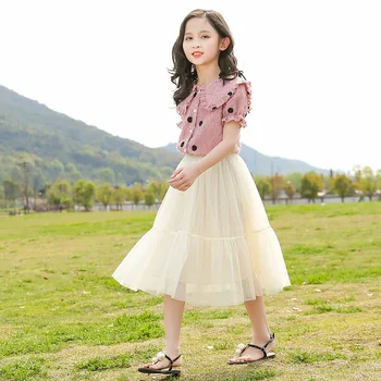 

Childrens Clothing Korean Version of The Todler Girls Suit Summer 2020 New Foreign Kids Dresses for Vestidos De Verano