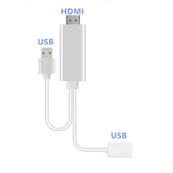 

Lightening Transfer To HDMI Cable Adapter With USB For Iphone IPad Lightening Transfer Cable HDMI Transmit Cable