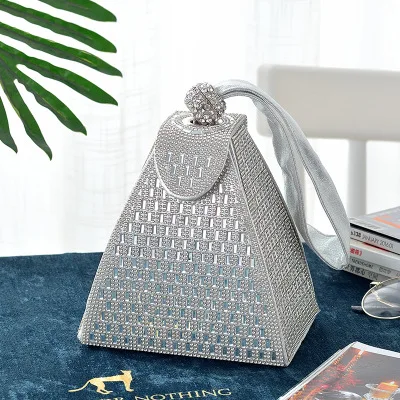 silver GLOIG события/вечерние элегантные сумки bolsa feminina вечерние сумки роскошные сумки женские сумки дизайнерские сумки невесты - Цвет: silver