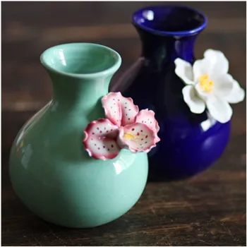 

Creative Ceramic Decorative Vase Flower Ornament Home Floral Wedding Garden Craft Sculpture Gift Tabletop Hydroponic Container