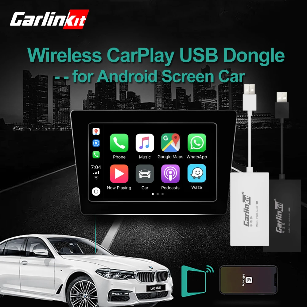 Carlinkit Android Carplay Usb Dongle Wireless for Apple Auto Car Play Iphone Car Mirror Link Player WIFI Bluetoot Car Navigation