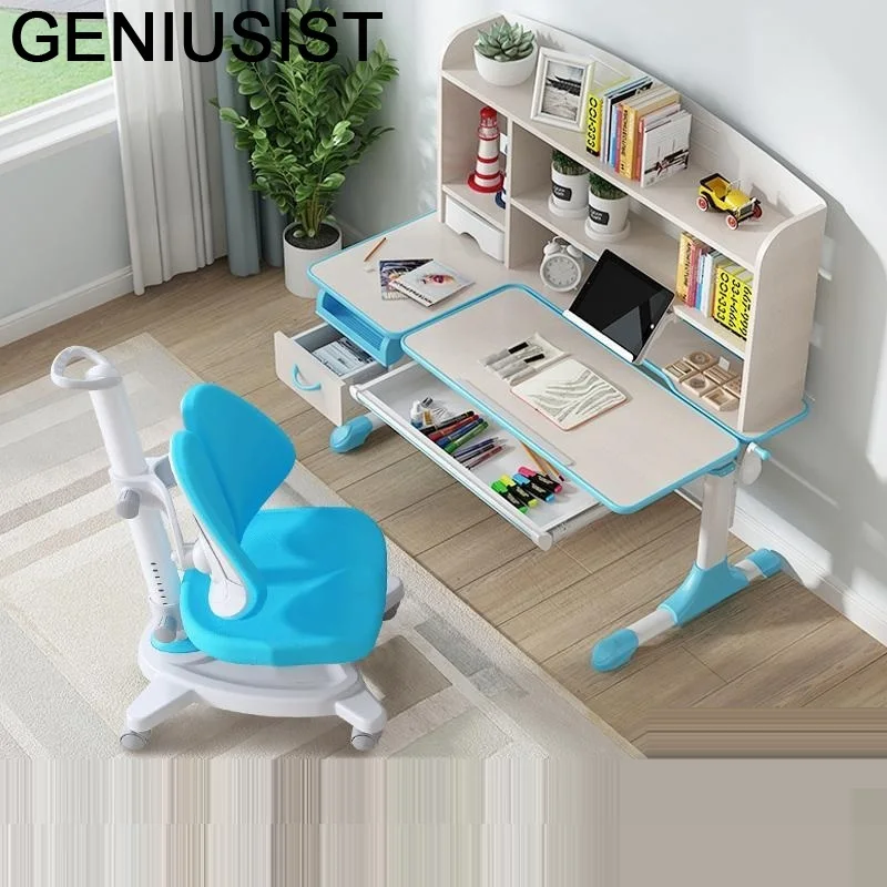 За Pour De Estudio Avec кресло Giovanni для Меса Y Silla Infantil Scrivania Bambini Регулируемый Kinder бюро for Enfant/Исследование Детский стол