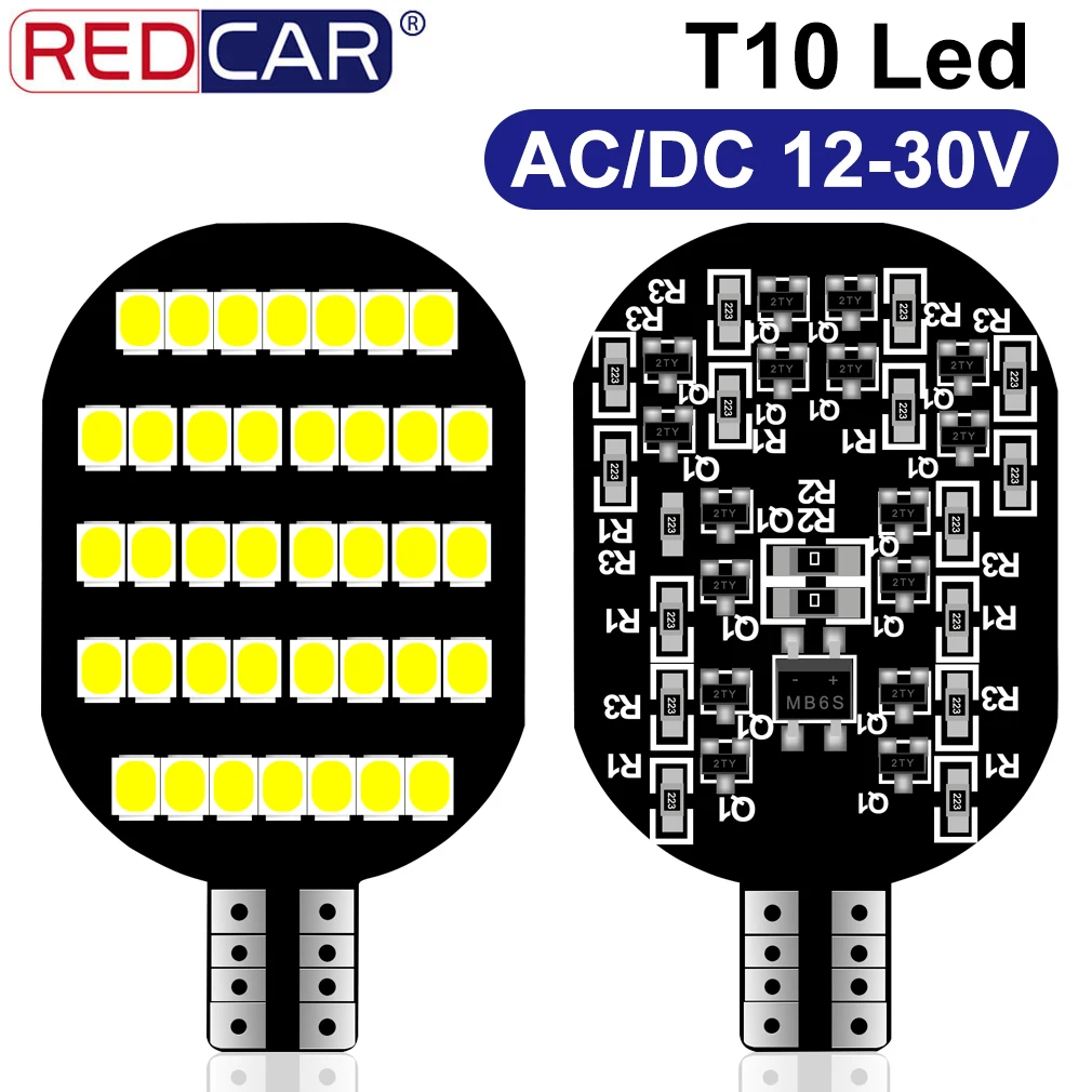 

2 шт. DC/AC 12-30 в лампочка T10 W5W Led 194 168 LED Canbus без ошибок для RV Прицепа лодки багажника кемпера внутренсветильник лампочки 2835 чипы
