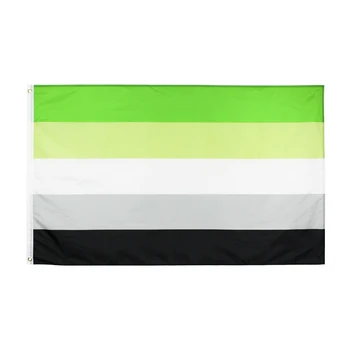 

Xiangying 90x150cm Asexual LGBT pride Aromantic Flag