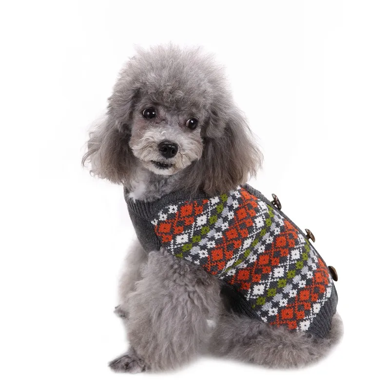 

Winter Dog Sweater Small Dog Clothes Puppy Sweater For Pet Dog Knitting Crochet Cloth Christmas Dog Sweater Decoration A